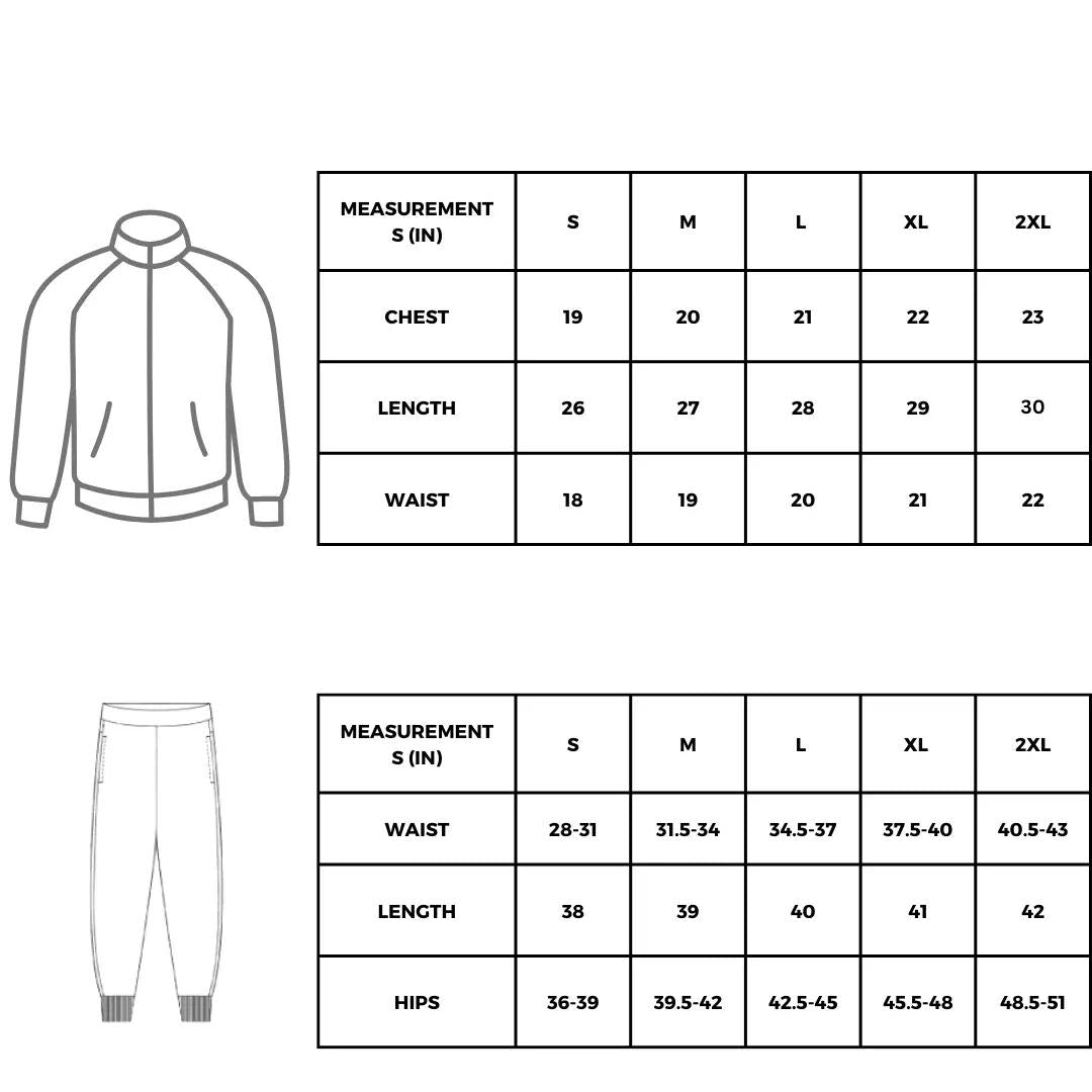 Men's Printed Fleece Zipper Track Suit - 2 Pc in Grey