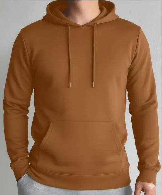1 Pc Men's Fleece Plain Hoodie In Soft and Most Fine Quality -S.A