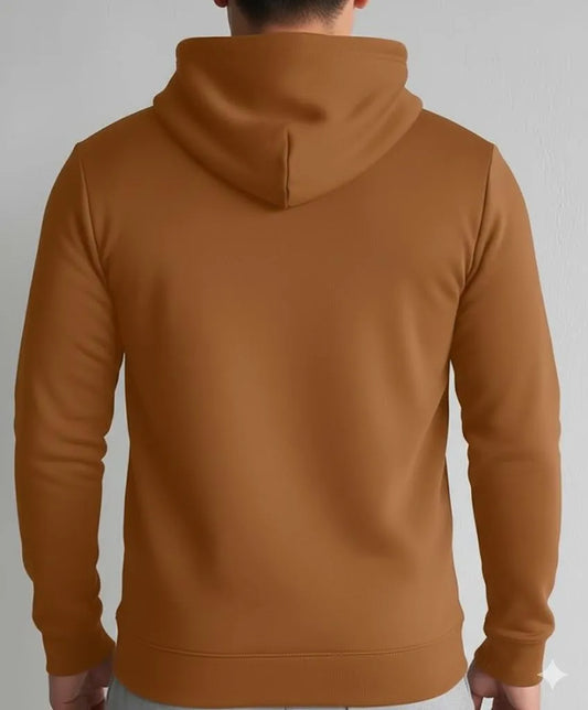 1 Pc Men's Fleece Plain Hoodie In Soft and Most Fine Quality -S.A