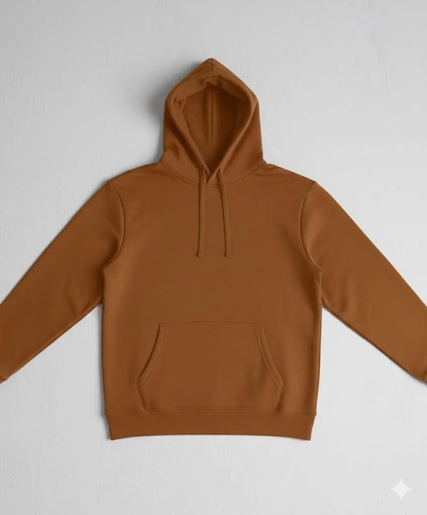 1 Pc Men's Fleece Plain Hoodie In Soft and Most Fine Quality -S.A